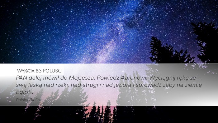 Wyjścia 8:5 POLUBG Bible Verse Image