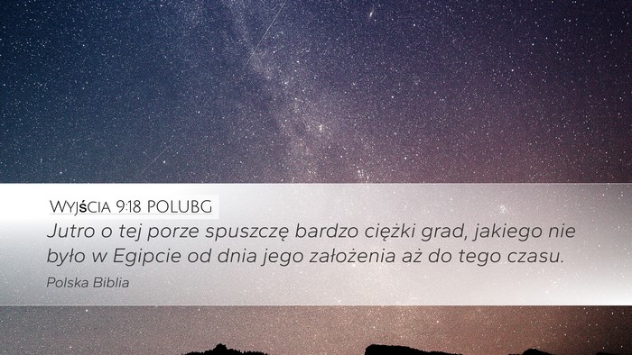 Wyjścia 9:18 POLUBG Bible Verse Image