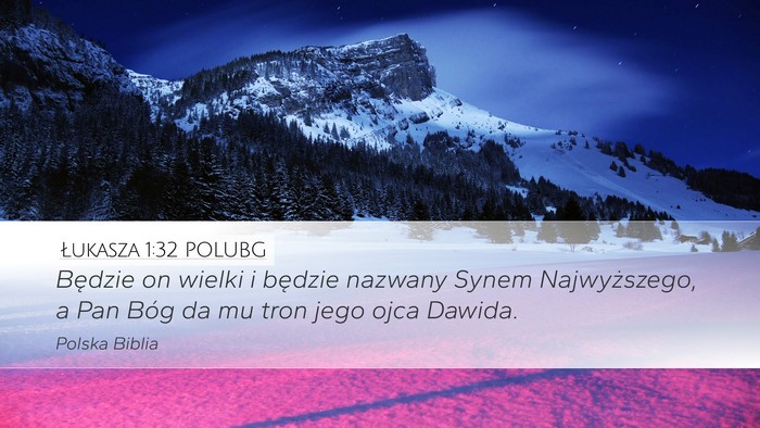 Łukasza 1:32 POLUBG Bible Verse Image