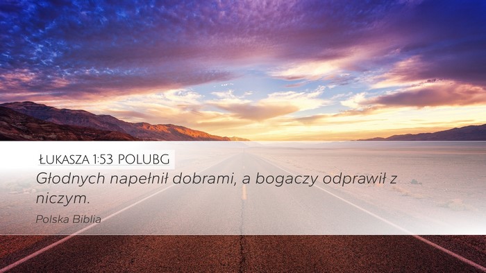 Łukasza 1:53 POLUBG Bible Verse Image
