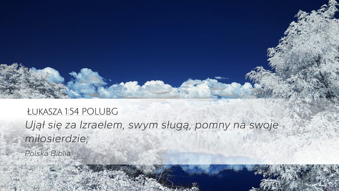 Łukasza 1:54 POLUBG Bible Verse Image
