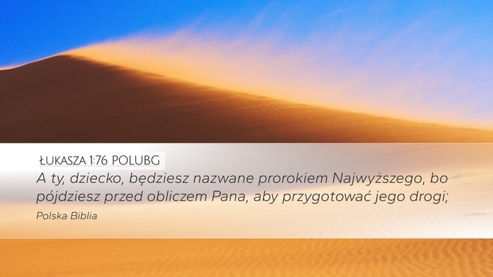 Łukasza 1:76 POLUBG Bible Verse Image