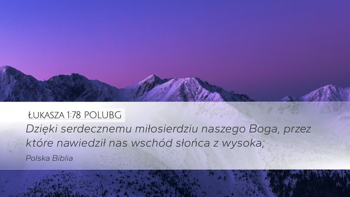 Łukasza 1:78 POLUBG Bible Verse Image