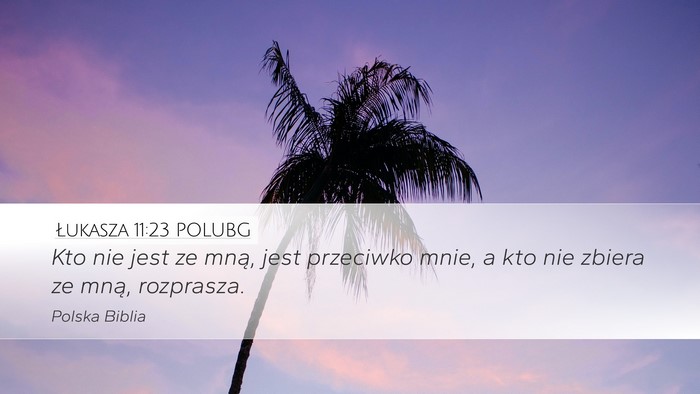 Łukasza 11:23 POLUBG Bible Verse Image