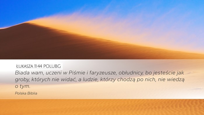 Łukasza 11:44 POLUBG Bible Verse Image