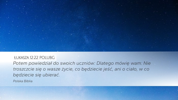 Łukasza 12:22 POLUBG Bible Verse Image