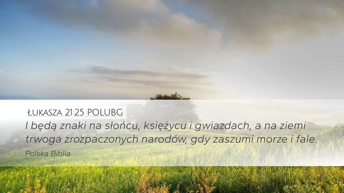 Łukasza 21:25 POLUBG Bible Verse Image
