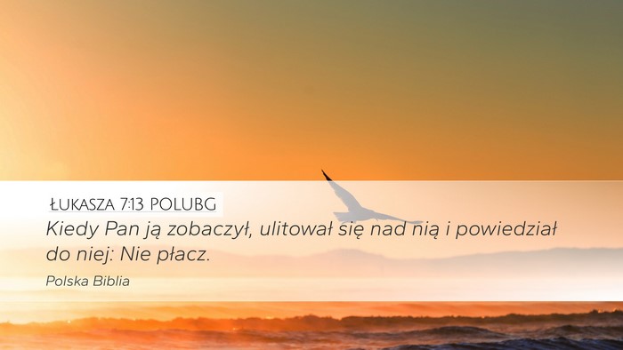 Łukasza 7:13 POLUBG Bible Verse Image