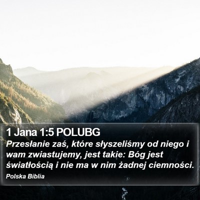 1 Jana 1:5 POLUBG Bible Verse Image