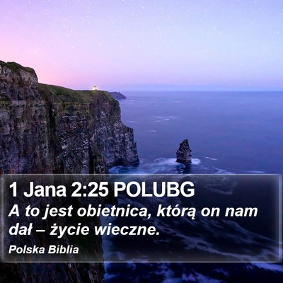 1 Jana 2:25 POLUBG Bible Verse Image