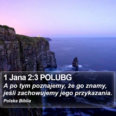 1 Jana 2:3 POLUBG Bible Verse Image