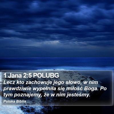 1 Jana 2:5 POLUBG Bible Verse Image