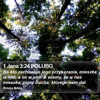 1 Jana 3:24 POLUBG Bible Verse Image