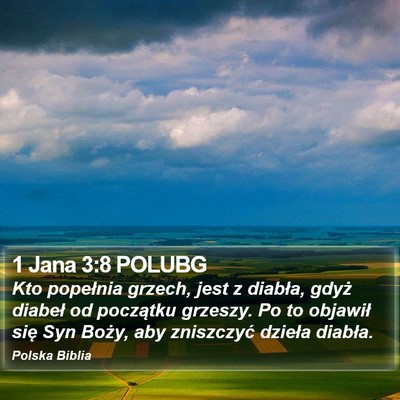 1 Jana 3:8 POLUBG Bible Verse Image