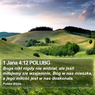 1 Jana 4:12 POLUBG Bible Verse Image
