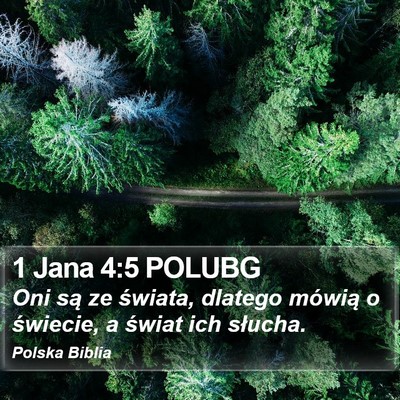 1 Jana 4:5 POLUBG Bible Verse Image