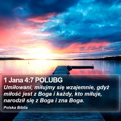 1 Jana 4:7 POLUBG Bible Verse Image
