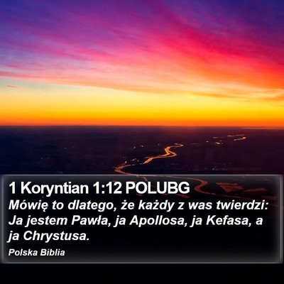 1 Koryntian 1:12 POLUBG Bible Verse Image