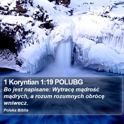 1 Koryntian 1:19 POLUBG Bible Verse Image