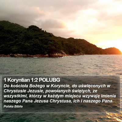 1 Koryntian 1:2 POLUBG Bible Verse Image