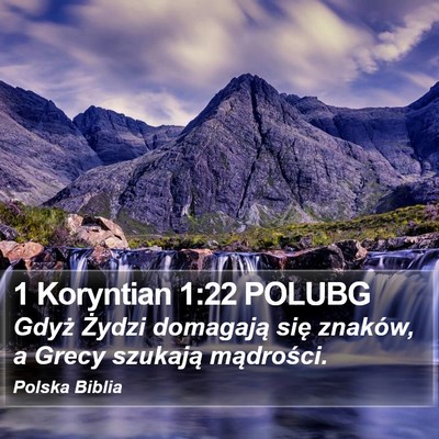 1 Koryntian 1:22 POLUBG Bible Verse Image