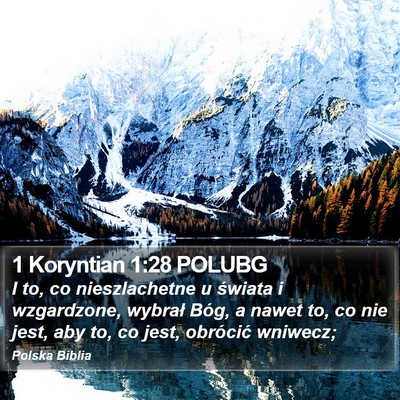 1 Koryntian 1:28 POLUBG Bible Verse Image