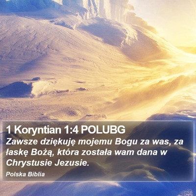 1 Koryntian 1:4 POLUBG Bible Verse Image