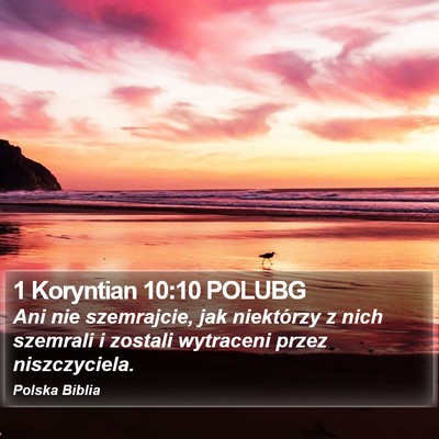 1 Koryntian 10:10 POLUBG Bible Verse Image