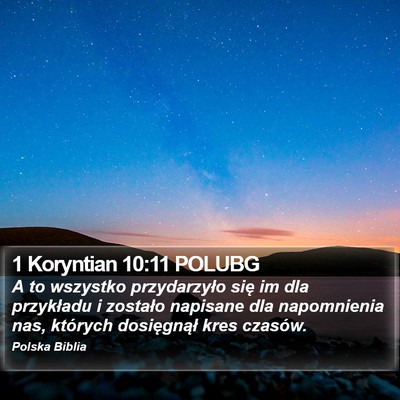 1 Koryntian 10:11 POLUBG Bible Verse Image