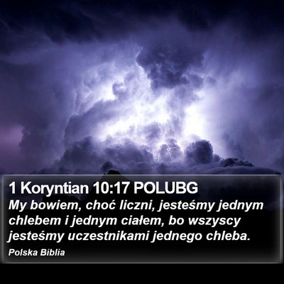 1 Koryntian 10:17 POLUBG Bible Verse Image