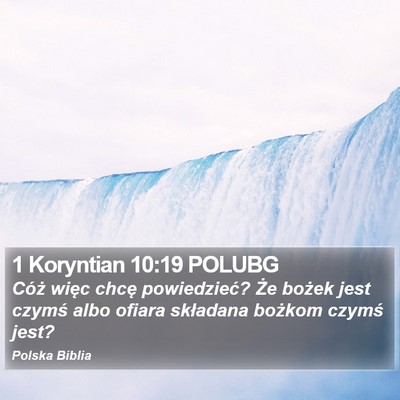 1 Koryntian 10:19 POLUBG Bible Verse Image