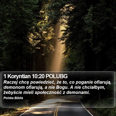 1 Koryntian 10:20 POLUBG Bible Verse Image