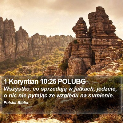 1 Koryntian 10:25 POLUBG Bible Verse Image
