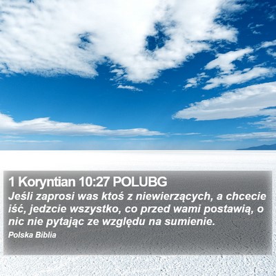 1 Koryntian 10:27 POLUBG Bible Verse Image
