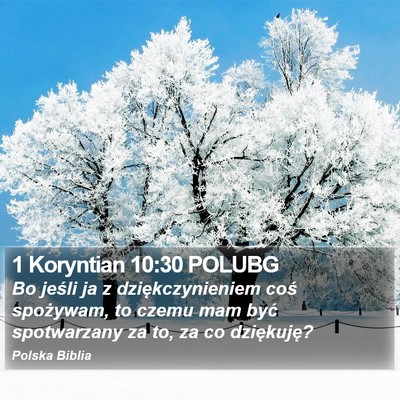 1 Koryntian 10:30 POLUBG Bible Verse Image