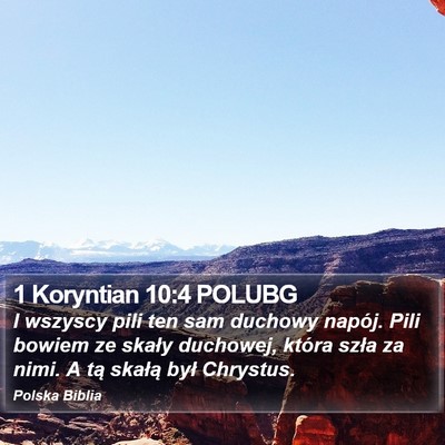 1 Koryntian 10:4 POLUBG Bible Verse Image