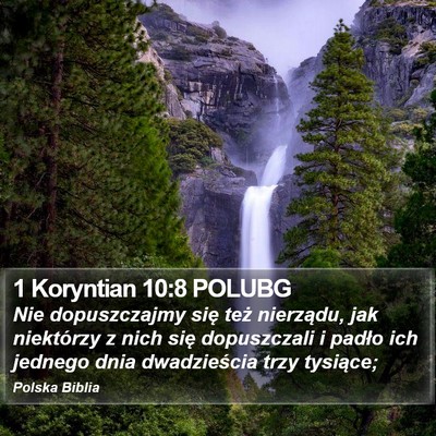 1 Koryntian 10:8 POLUBG Bible Verse Image