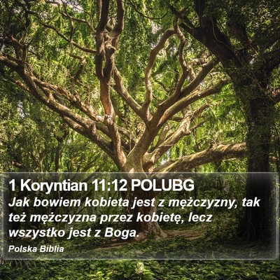 1 Koryntian 11:12 POLUBG Bible Verse Image