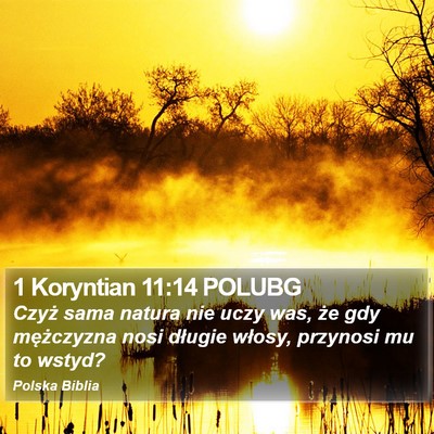 1 Koryntian 11:14 POLUBG Bible Verse Image