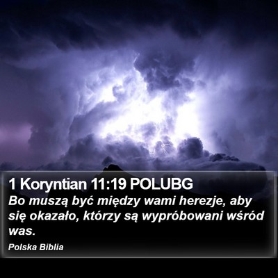 1 Koryntian 11:19 POLUBG Bible Verse Image