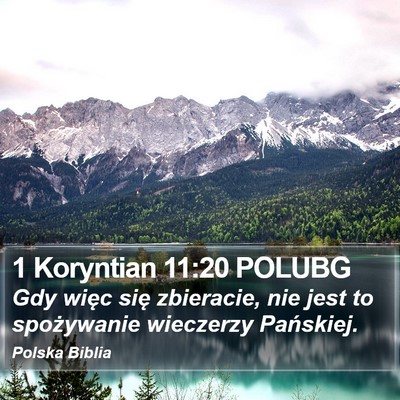 1 Koryntian 11:20 POLUBG Bible Verse Image