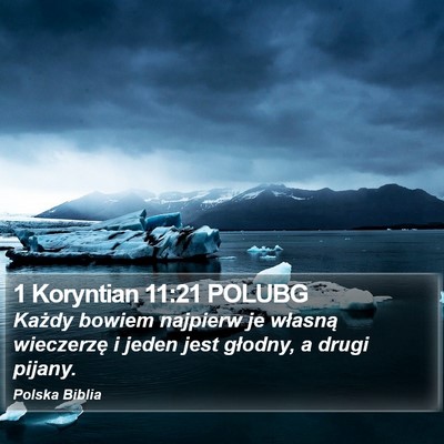 1 Koryntian 11:21 POLUBG Bible Verse Image