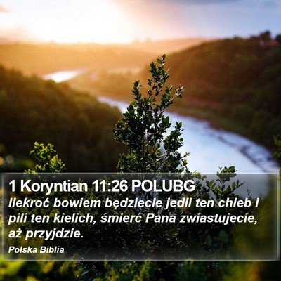 1 Koryntian 11:26 POLUBG Bible Verse Image