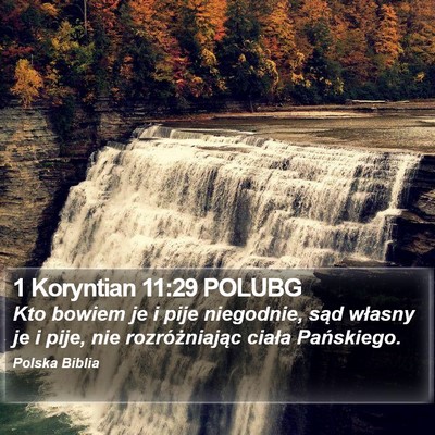1 Koryntian 11:29 POLUBG Bible Verse Image