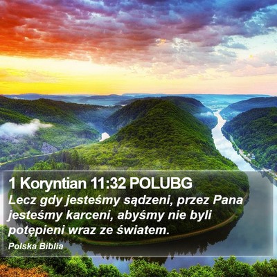 1 Koryntian 11:32 POLUBG Bible Verse Image