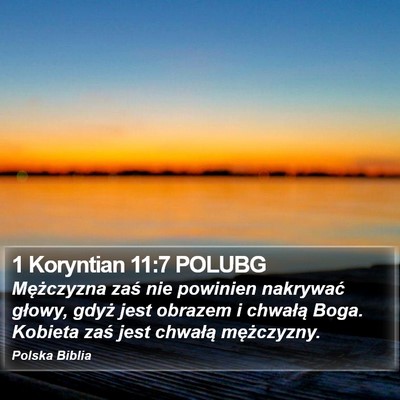1 Koryntian 11:7 POLUBG Bible Verse Image