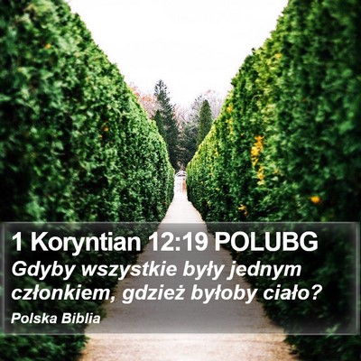 1 Koryntian 12:19 POLUBG Bible Verse Image