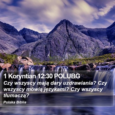 1 Koryntian 12:30 POLUBG Bible Verse Image