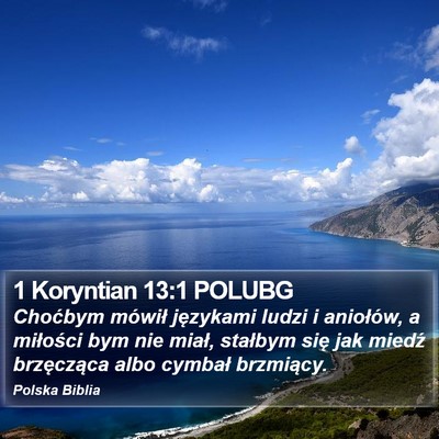 1 Koryntian 13:1 POLUBG Bible Verse Image