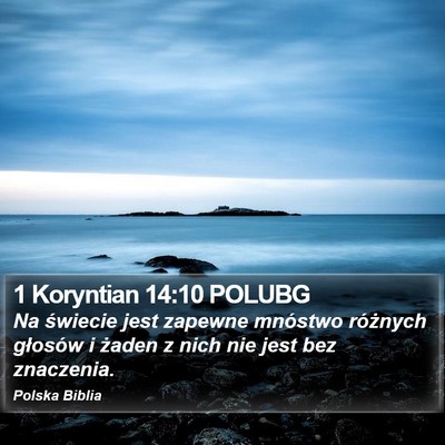 1 Koryntian 14:10 POLUBG Bible Verse Image